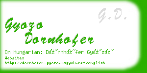 gyozo dornhofer business card